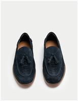 Suede Slip On Loafers