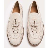 M&S Suede Slip On Loafers Stone
