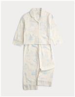 M&S Pure Cotton Disney Frozen Revere Pyjamas (2-8 Yrs) White