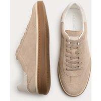M&S Suede Lace-Up Trainers Beige
