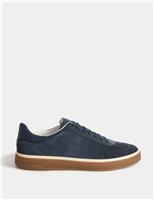 Suede Lace-Up Trainers