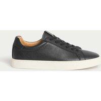 Autograph Wide Fit Leather Lace up Trainers Black