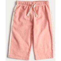 M&S Cotton Rich Wide Leg Joggers (0-6 Yrs) Pink