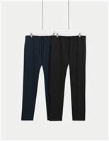 2 Pack Cotton Rich Straight Leg Joggers