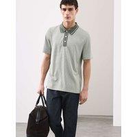Autograph Modal Rich Tipped Soft Polo Shirt Dark Olive