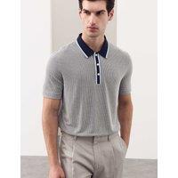 Autograph Modal Rich Tipped Soft Polo Shirt Dark Navy