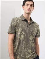 Pure Supima Cotton Floral Polo Shirt