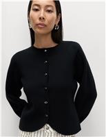 Soft Touch Waisted Fitted Cardigan