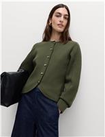 Soft Touch Waisted Fitted Cardigan