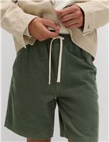 M&S Pure Cotton Corduroy Shorts Denim