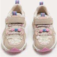 M&S Kids' Lilo & Stitch Trainers (4 Small - 2 Large) Cream Mix