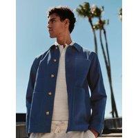 M&S Pure Cotton Chore Jacket Indigo