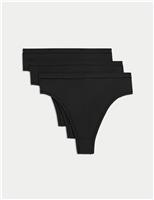 3pk Flexifit Modal High Waisted Thongs