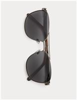 Metal Navigator Polarised Sunglasses