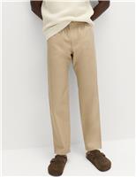 M&S Loose Tapered Fit Lightweight Trousers Navy