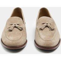 M&S Suede Tassel Loafers Stone