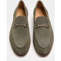 Autograph Suede Snaffle Slip On Loafers Sage