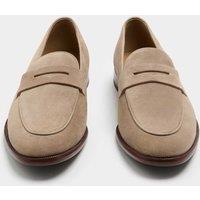 Autograph Suede Saddle Loafers Stone
