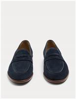 Autograph Suede Saddle Loafers Tan