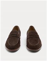 Suede Saddle Loafers