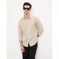 Autograph Easy Iron Linen Rich Performance Shirt Stone