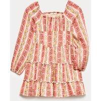 M&S Pure Cotton Floral Dress (6-16 Yrs) Antique Rose