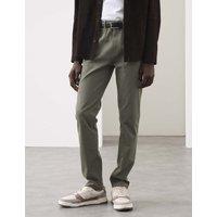 Autograph Slim Fit Performance Twill 5 Pocket Trousers Olive