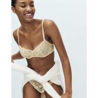 M&S Jasmine Lace Wired Balcony Bra A-E Dark Cream