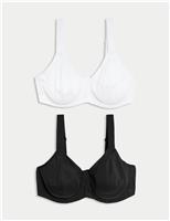 2pk Ultimate Support Wired Sports Bras (A-H)