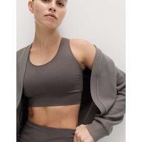 Goodmove Brushed Ribbed Relaxed Shrug Mid Grey