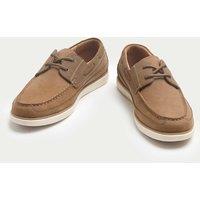 M&S White Sole Deck Shoes Tan