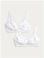2 Pack Jasmine Lace Total Support Bras (B-H)