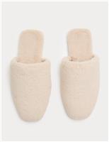 Faux Fur Mule Slippers