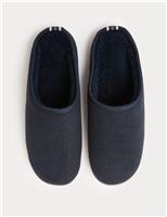 Textured Bumper Toe Mule Slippers with Freshfeet