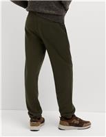 M&S Garment Dyed Pure Cotton Joggers Slate Blue