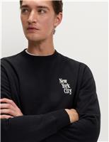 Cotton Rich New York Embroidered Sweatshirt