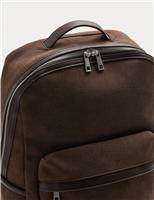 Faux Suede Backpack