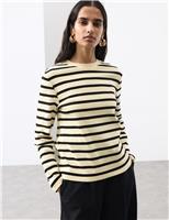Pure Cotton Striped Top