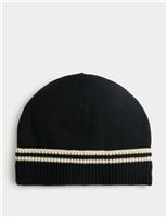 Striped Thermowarmth Beanie Hat