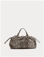 Faux Leather Slouchy Cross Body Bag