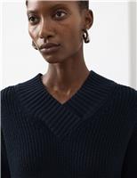 Pure Merino Wool V-Neck Jumper