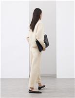 Brushed Barrel Leg Ankle Grazer Joggers