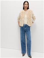 Faux Fur Textured Gilet