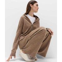 M&S Air-Yarn Wide Leg Knitted Trousers Hazelnut