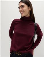 Air-Yarn Roll Neck Jumper