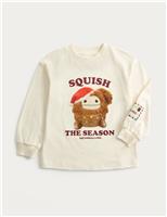 Pure Cotton Squishmallows Christmas Top (2-8 Yrs)