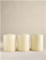 Set of 3 Small Pillar Candles