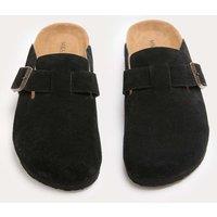 M&S Suede Corkbed Mule Black