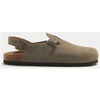 M&S Suede Backstrap Mules Taupe