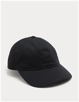 M&S Pure Cotton Baseball Cap Navy